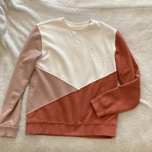 Bohme Geometric Color Block Sweater